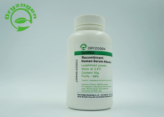 La albúmina de suero humana recombinante de la investigación TIENE pulverizar los reactivo biológicos industriales