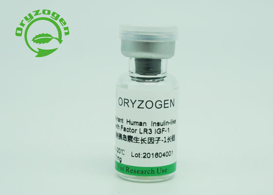 Bioactividad larga de las unidades R3 1 X10^6 del establo IGF 1 recombinante de la pureza mayor de 90%/magnesio