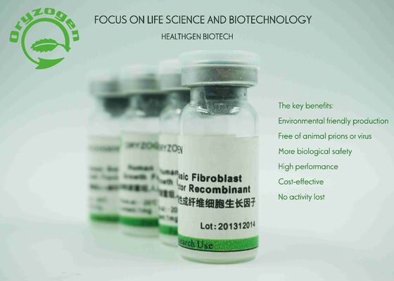 Factor de crecimiento humano del bFGF de la pureza mayor de 95% liofilizado con el estabilizador del manitol