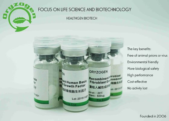 El factor de crecimiento blanco del bFGF liofilizado pulveriza el ingrediente medio mamífero 17KD del cultivo celular