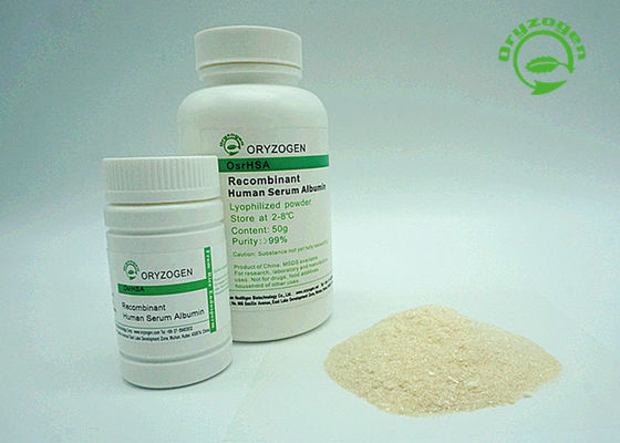 La pureza elevada y la albúmina de suero humana recombinante liofilizada del polvo TIENE con el componente animal libre