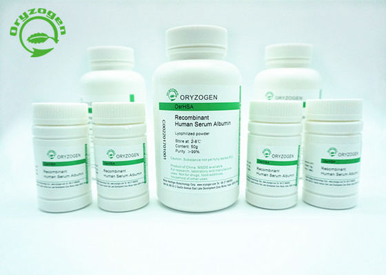Recombinante Sativa del Oryza ha derivado de la planta RecHSA componente no animal