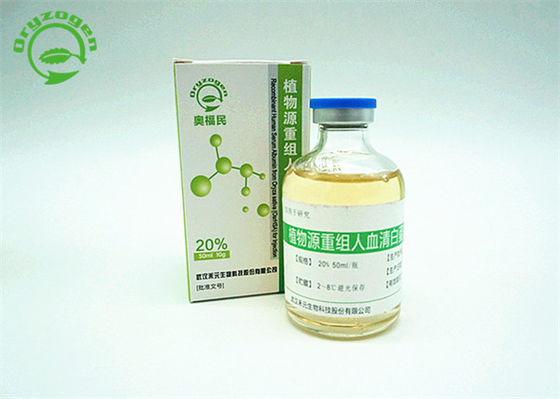 Productos recombinantes del rHSA líquido humano recombinante de la albúmina del grado del excipiente 70024-90-7