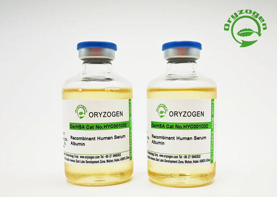 Albúmina de suero humana recombinante del grado del excipiente 50mL líquido con la concentración del 20%